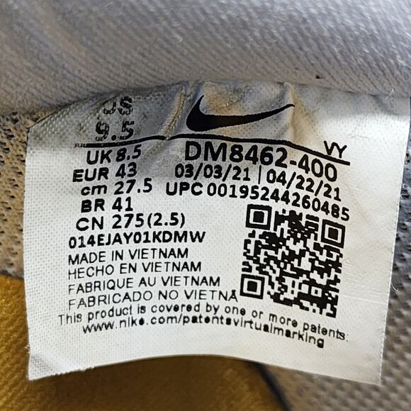 Nike Undefeated AF1 Low SP 5 On It DM8462-400 Leather Sneakers Blue 9.5 - Picture 9 of 10